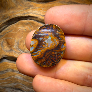 39.3cts - Tribal Yowah Nut Opal. Australian Opal