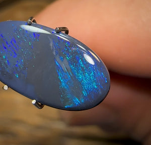 2.7cts - Solid Lightning Ridge Black Opal - Opal Whisperers