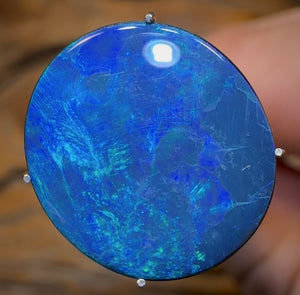 5cts - Large Lightning Ridge Black Opal Doublet - Opal Whisperers