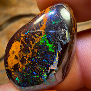 47.7cts - Multicolour Tribal Queensland Boulder Electric Landscape Opal