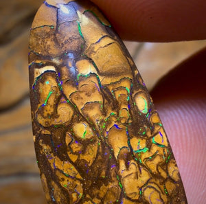 24.9cts - Tan Tribal Yowah Nut Opal. Australian Opal