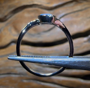 14k White Gold - Solid South Australian Crystal Opal Ring - Opal Whisperers