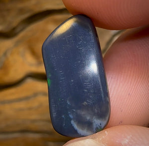 9.1cts - Australian Red on Black Multicolour Opal from Lightning Ridge - Opal Whisperers