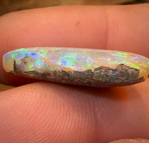 16.55cts - GEM Solid QLD Boulder Pipe Crystal Opal - Opal Whisperers