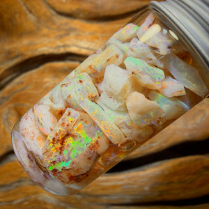 60.5cts - Vial of Shell Fossil Opal from South Australia