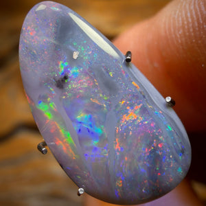 2.9cts - Dark Opal from Lightning Ridge Double Sided Picture Stone