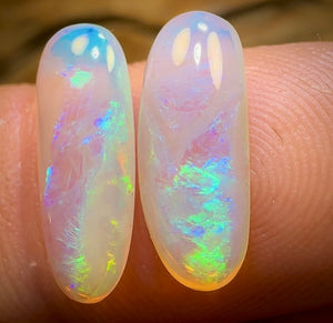 3.75cts - Lightning Ridge Crystal Opal Pair