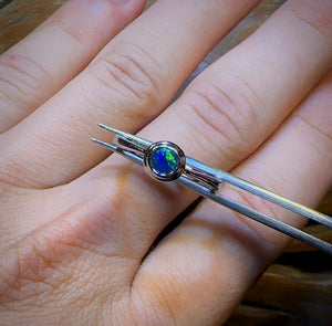 Sterling Silver - Queensland Boulder Opal Doublet Ring