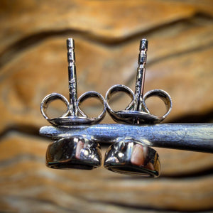 Sterling Silver - Australian Boulder Opal Doublet Stud Earrings