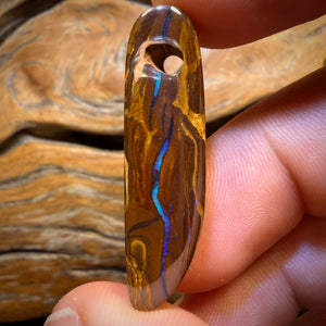 39 x 10mm - Drilled Tribal Queensland Boulder Opal