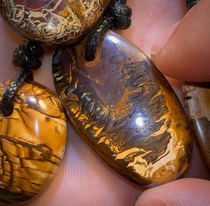 🔒10x Drilled Boulder Opals. Bulk Wholesale Dealers Parcel BARGAIN