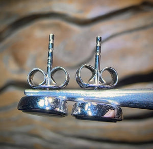 Sterling Silver - “Water Dreaming” Australian Boulder Opal Doublet Stud Earrings Half Price Special