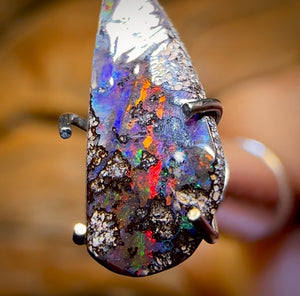1.05cts - Queensland Boulder Seam Opal Red Fire