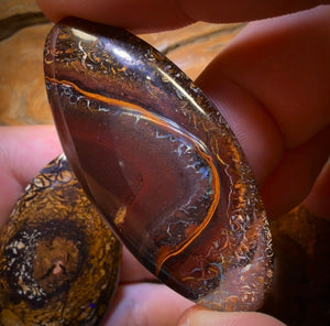 221.5cts - 3x Australian Tribal Boulder Opal’s. Wholesale Dealers Parcel $1/Ct Bargain