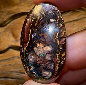 99.5cts - Big Queensland Boulder Tribal Opal Beauty - Opal Whisperers