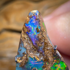 4.15cts - Amazing Colour Pattern Combo Queensland Boulder Opal from Yowah