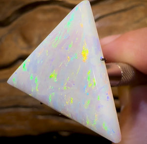 14.6cts - 35+ Yr Old GEM South Australian White Opal, Large Stone - Opal Whisperers