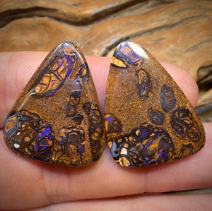 41.7cts - Yowah Nut Conglomerate Opal Pair