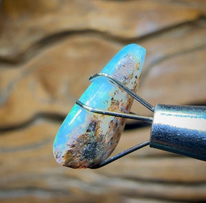 2.8cts - Solid Australian Boulder Pipe Opal - Opal Whisperers