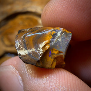 27.4cts - Yowah Nut Crystal Centre Opal Rough Half