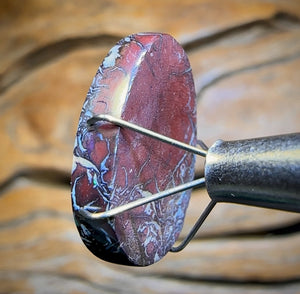 13.7cts - Top Tribal Black Boulder Opal Picture Stone from Koroit