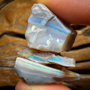 63.7cts - 3x Lightning Ridge Opal Rough Parcel