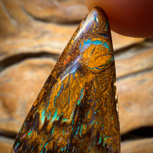 50.4cts - Tribal Yowah Nut Opal. Australian Opal