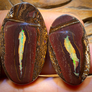 201.8cts - Super Rare Yowah Nut Crystal Centre Opal Trio Parcel. Australian Opal