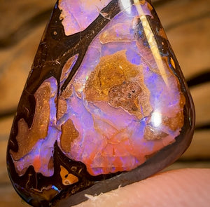 “Purple Kernels” 17.1cts - Yowah Nut Kernel Opal. Australian Boulder Opal