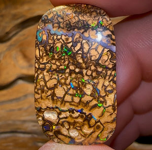 57.1cts - Yowah Nut Tan Tribal Opal. Australian Opal - Opal Whisperers