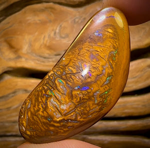 68.8cts - Tan Tribal Queensland Boulder Opal from Yowah