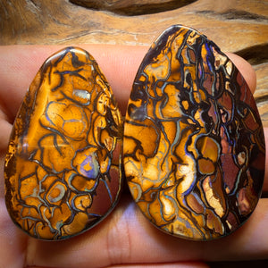 208.1cts - “Partners”Tribal Queensland Boulder Opal Pair
