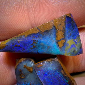 🔒40.1cts - 3x Australian Boulder Seam Opal Rubs Parcel