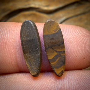 4,2 carats - Paire d'Opales Boulder Doublet Australiennes