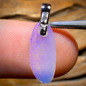 Sterling Silver - South Australian Solid Crystal Opal Pendant
