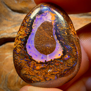 66.7cts - Yowah Nut Crystal Centre Opal. Australian Boulder Opal