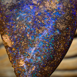 50% Off Card! Solid Queensland Boulder Opal Pendant