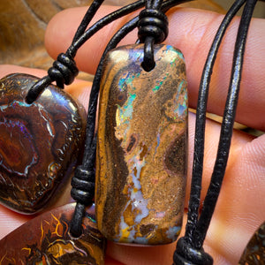 🔒5x Drilled Boulder Opals. Bulk Wholesale Parcel BARGAIN