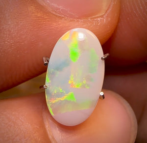 1.45cts - South Australian White Opal Rare Rolling Flag Pattern