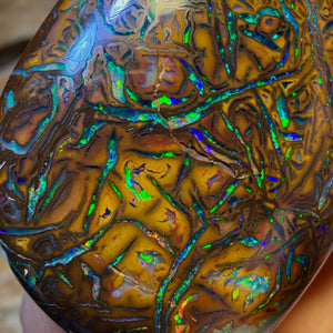 132.3cts - TOP Tribal Queensland Boulder Opal from Yowah