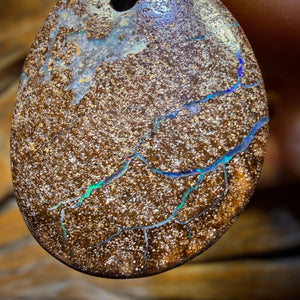 28x 22mm - Drilled Australian Boulder Opal Necklace