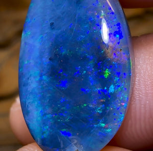 20.1cts - Queensland Black Boulder Opal from Winton - Opal Whisperers