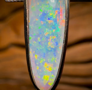 14k Gold - Solid South Australian Crystal Opal Pendant