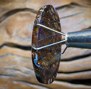 14.1cts - Queensland Boulder Opal. Koroit Great Tribal Pattern - Opal Whisperers