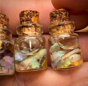 4cts Vials of South Australian Rough Opal Chips. BULK LISTING