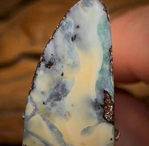 12.1cts - “Fractured Glacier”Queensland Boulder Seam Opal