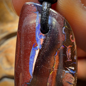 29 x 17mm - Drilled Tribal Queensland Boulder Opal Necklace’s
