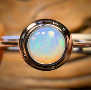 🔒Sterling Silber – Großhandelspaket mit 9 Ringen. Massiver Opalschmuck aus Südaustralien.