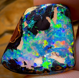 62.5cts - “Island Oasis” Celebrity Stone TOP GEM Yowah Nut Crystal Centre Opal. Featured on “Outback Opal Hunters”!