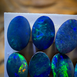 🔒3.6cts - 8x Australian Boulder Opal Doublets WHOLESALE PARCEL